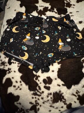 munki munki Black Moon & Snoopy Witch Pajama Shorts